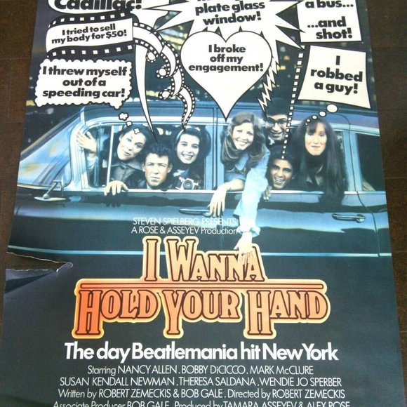 Movie Poster Steven Spielberg Original I Wanna Hold Your Hand Beatlemania Film - Picture 11 of 16